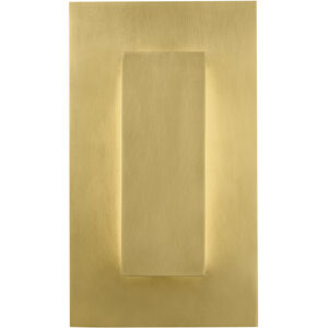 Sean Lavin Aspen LED Natural Brass Outdoor Wall Light, Integrated LED