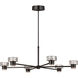 C&M by Chapman & Myers Holsted 1 Light 42 inch Aged Iron Chandelier Ceiling Light