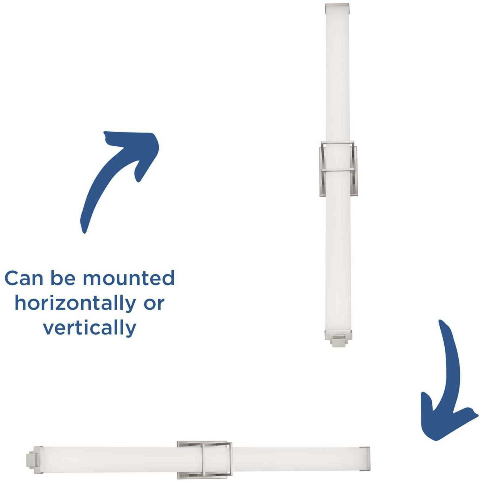 Phase 2.2 LED LED 48 inch Brushed Nickel Linear Bath Bar Wall Light, Progress LED