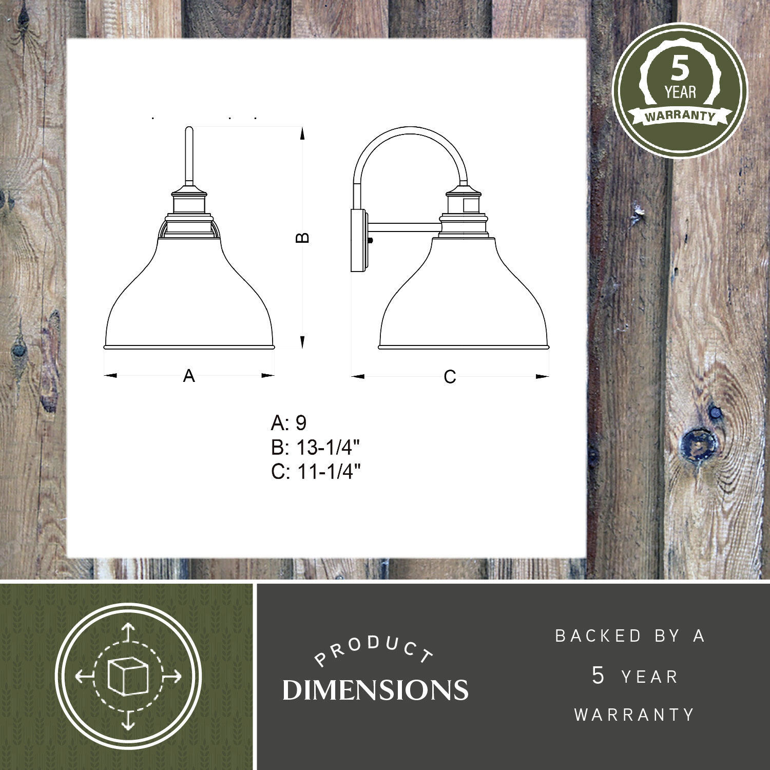 Delano Oil Burnished Bronze and Light Gold Outdoor Motion Sensor