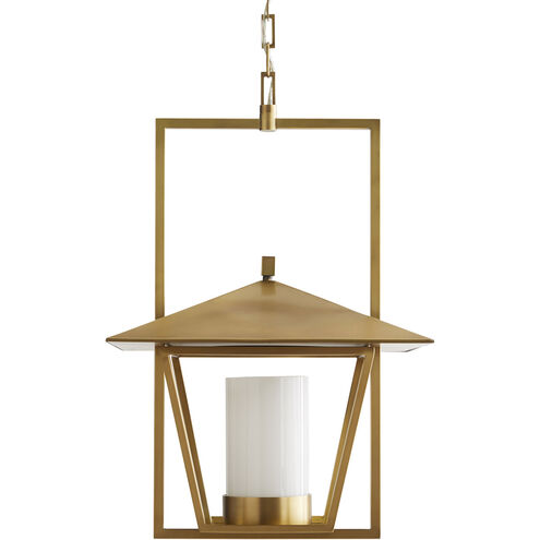 Temple 1 Light 19 inch Antique Brass Pendant Ceiling Light