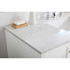 Sommerville 48 X 22 X 34 inch White and Brushed Nickel with Calacatta Quartz Vanity Sink Set