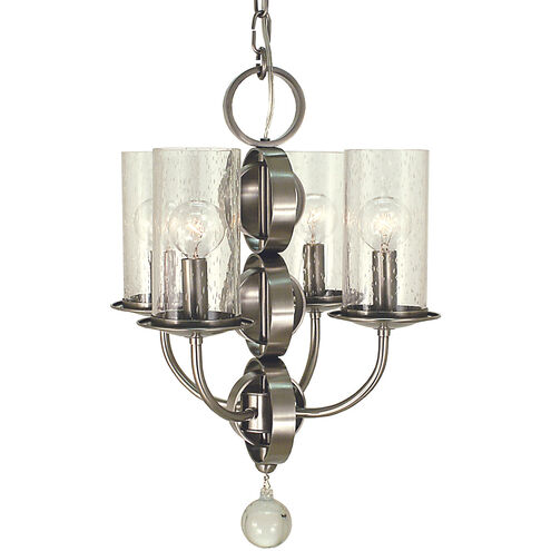 Compass 4 Light 14 inch Mahogany Bronze Mini Chandelier Ceiling Light in Without Glass
