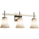 Clouds LED 23.5 inch Brushed Nickel Vanity Light Wall Light in 2100 Lm LED, Round Flared