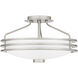 Emile 3 Light 16 inch Brushed Nickel Semi-Flush Mount Ceiling Light