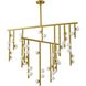 Canada 44 Light 50 inch Satin Brass Chandelier Ceiling Light