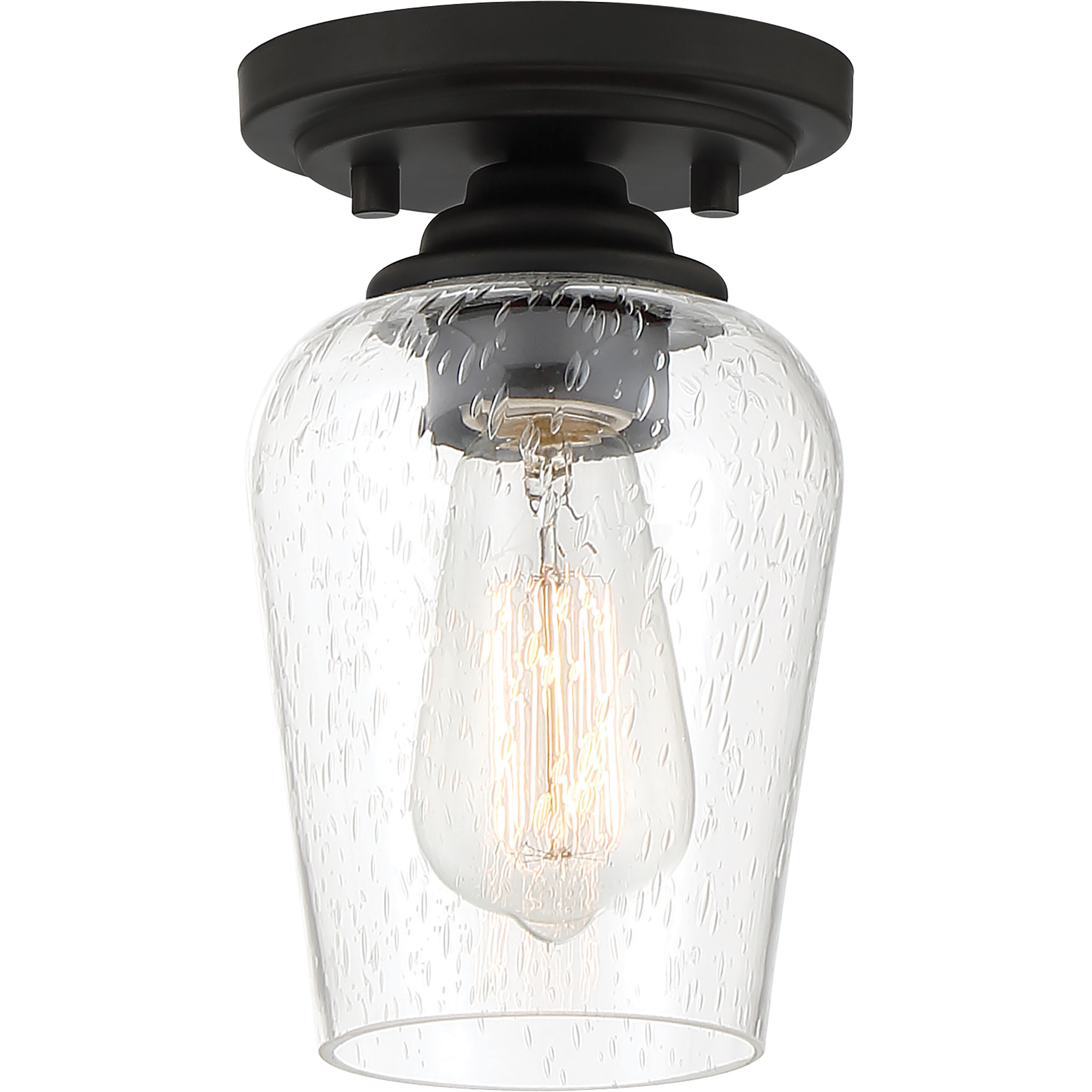 Shyloh 1 Light 4.88 inch Coal Pendant / Semi Flush Ceiling Light