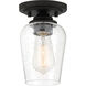 Shyloh 1 Light 4.88 inch Coal Pendant / Semi Flush Ceiling Light