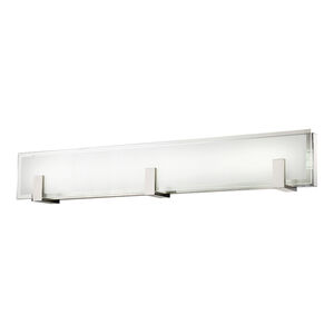 Meridien LED 37 inch Brushed Nickel Bath Vanity & Wall Light, dweLED 
