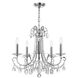 Othello 5 Light 20.5 inch Polished Chrome Chandelier Ceiling Light in Clear Hand Cut