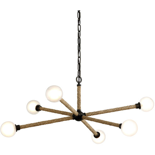 Nomad 6 Light 37.25 inch Classic Bronze Chandelier Ceiling Light