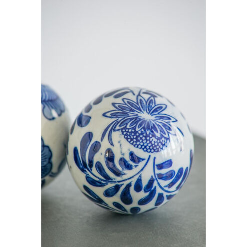 Orbs Blue/White Décor