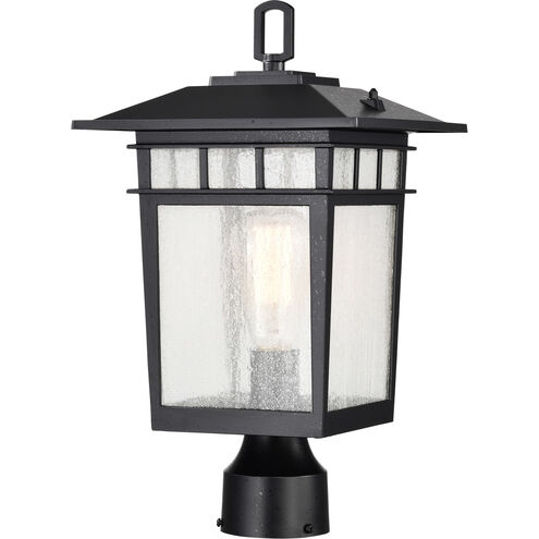 Cove Neck 16 inch Textured Black Post Lantern, Large