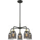 Bell 5 Light 23 inch Black Antique Brass Chandelier Ceiling Light