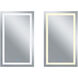 Abril 49 X 29.5 inch Matte White Mirror, Rectangle