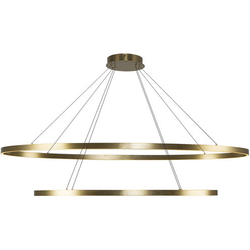 Ovale LED 28.25 inch Brushed Gold Chandelier Ceiling Light