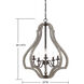 Kenwood 5 Light 24 inch Weathered Ash Pendant Ceiling Light