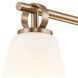 Fusion Collection - Bolzano Family 2 Light 16 inch Brushed Brass Bath/Vanity Wall Light, EVOLV