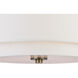Burnaby 3 Light 16 inch Matte Brass Semi-Flush Mount Ceiling Light