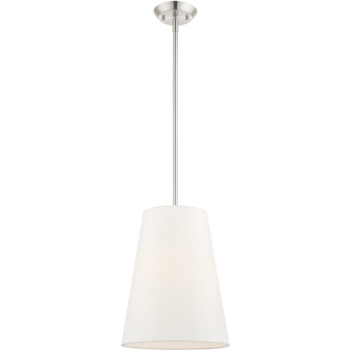 Prato 1 Light 11 inch Brushed Nickel Pendant Ceiling Light