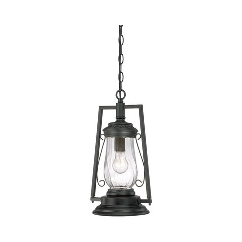 Kero 1 Light 9 inch Matte Black Exterior Hanging Lantern