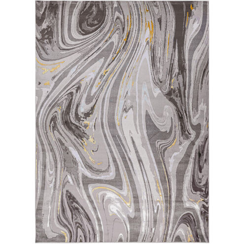 Ayda 130 X 94 inch Black/Grey Rug in 8 x 11