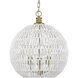 Florence Pendant Ceiling Light in Brushed Champagne Brass