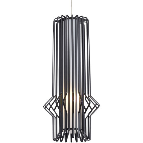 Sean Lavin Mini Syrma 1 Light 120 Satin Nickel Low-Voltage Pendant Ceiling Light in Halogen, Monopoint, Matte Black