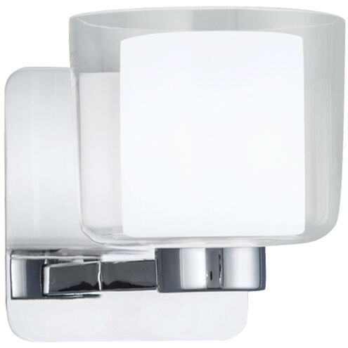 Alexus 1 Light 5 inch Chrome Wall Sconce Wall Light in Burnished Bronze