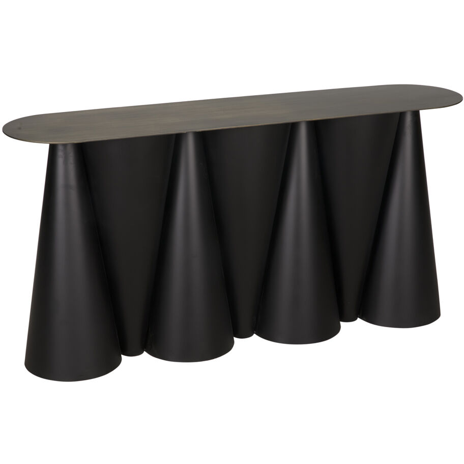 Salt and Pepper 59 X 13.5 inch Matte Black Console