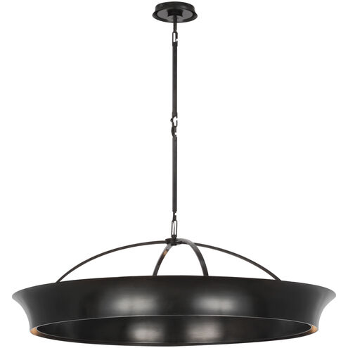 Thomas O'Brien Garland LED 40 inch Aged Iron Dual Lit Ring Chandelier Ceiling Light