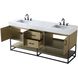 Caroline 72 X 34 inch Honey Brown Bathroom Vanity Cabinet