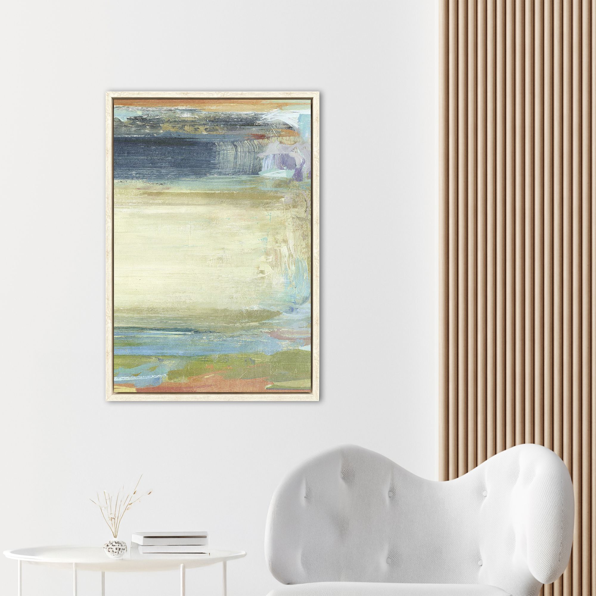 Green Mile Green and Blue and Orange and Multi Framed Art