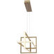 Bordo LED 15.75 inch Gold Chandelier Ceiling Light