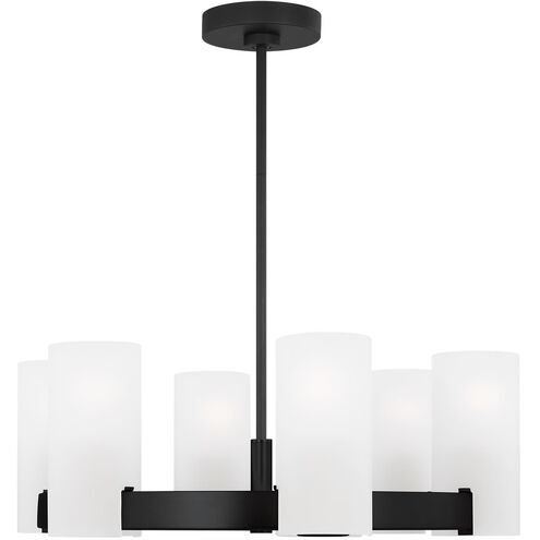 Drew & Jonathan Scott Rhode 6 Light 23.5 inch Midnight Black Chandelier Ceiling Light