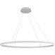 Ovale LED 40 inch White Linear Pendant Ceiling Light