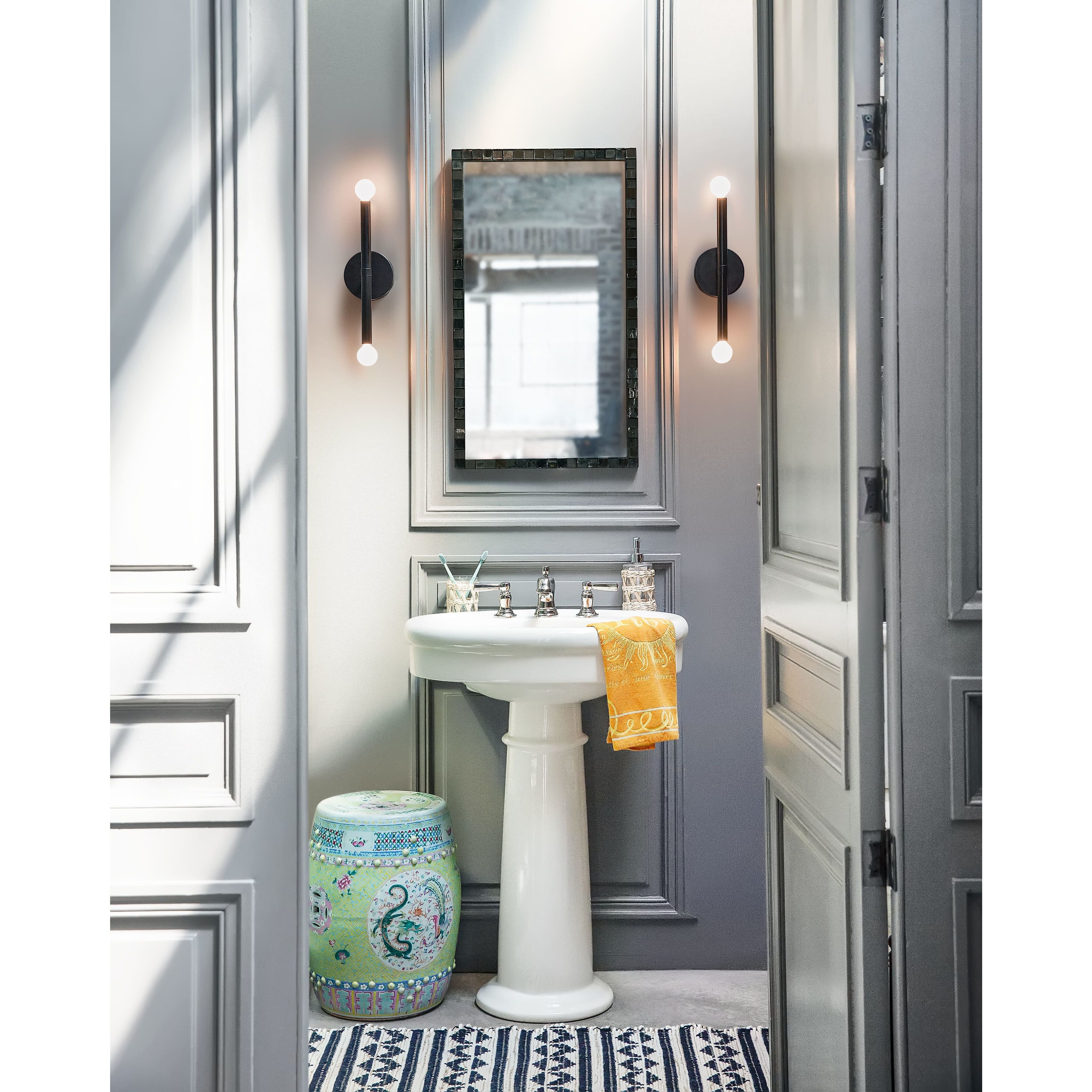 Millie LED 5 inch Black Sconce Wall Light