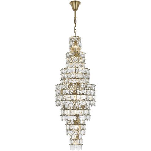 Adaline 26 Light 24 inch Satin Gold Chandelier Ceiling Light