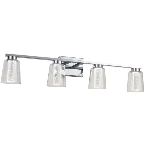 Dalton LED 33.25 inch Chrome Bathroom Vanity Wall Light