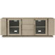 Repose 80 X 21.25 inch Grey Oak Media Console, Wooden, Glass Door