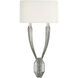 Chapman & Myers Ruhlmann 2 Light 10.75 inch Polished Nickel Double Sconce Wall Light in Linen