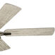 Arvada 44 inch Brushed Stainless Steel with Mk Silver Blades Ceiling Fan
