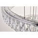 Monroe LED 34 inch Chrome Chandelier Ceiling Light