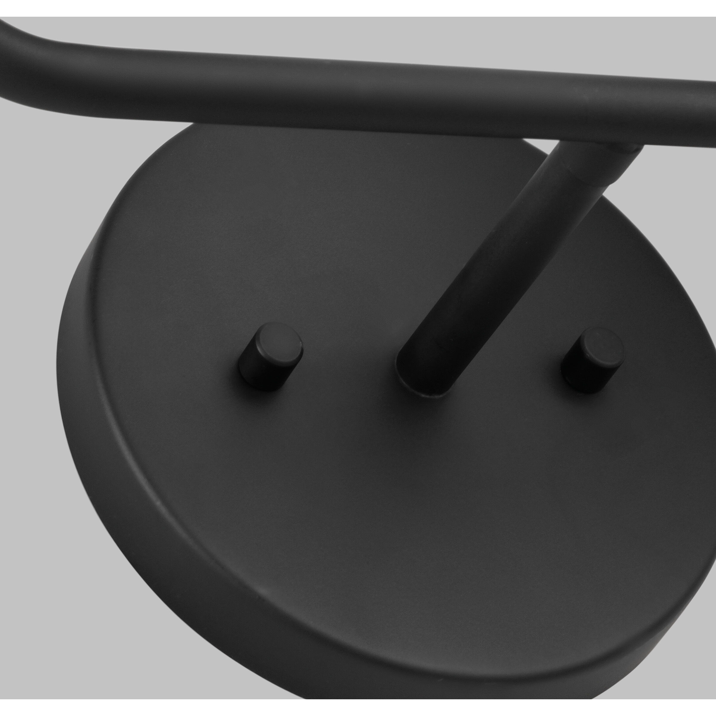 Alvin 2 Light 16.5 inch Midnight Black Bath Vanity Wall Light