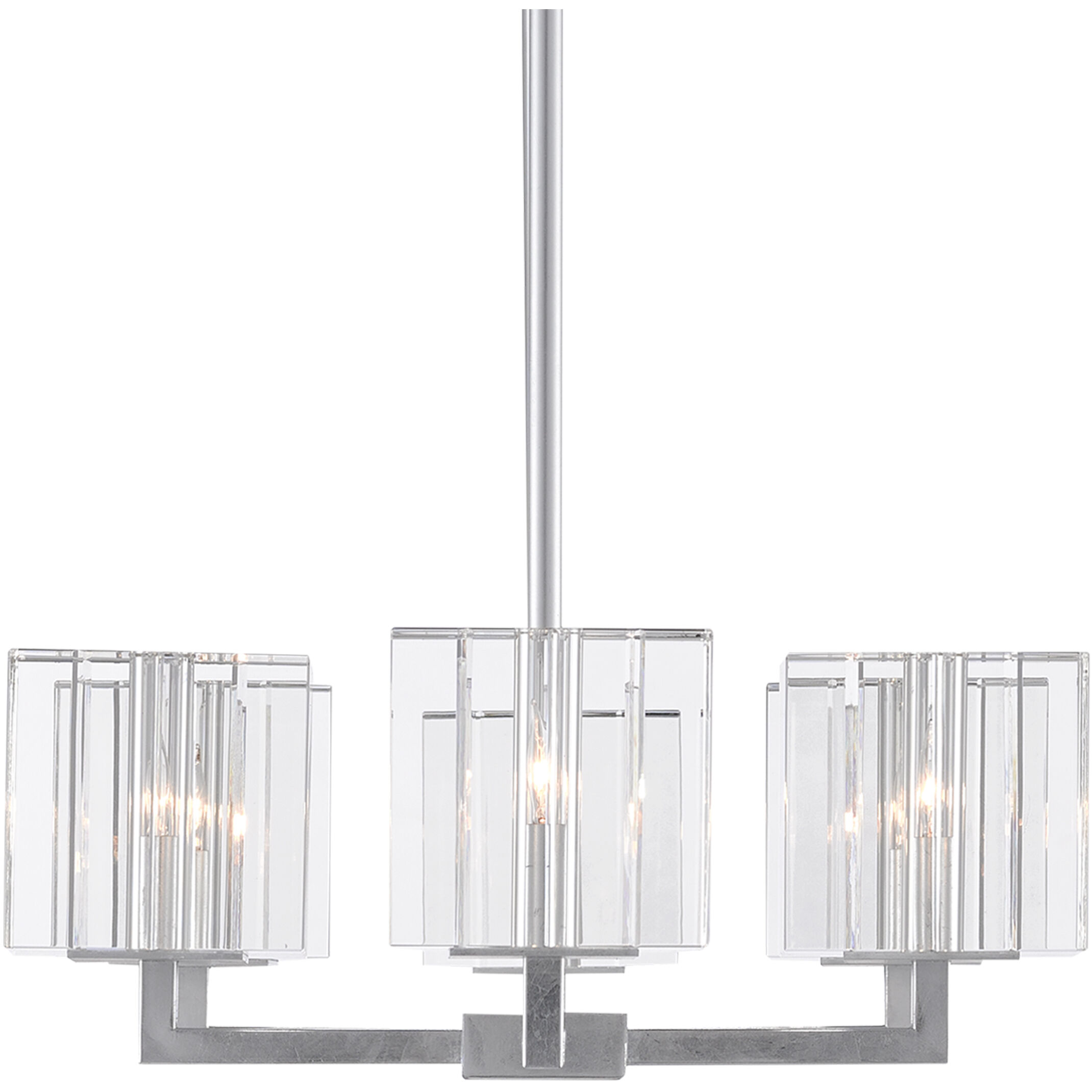 Valerio 6 Light 48 inch Silver Leaf Chandelier Ceiling Light