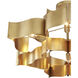 Grand Lotus 6 Light 30 inch Antique Gold Leaf Chandelier Ceiling Light, Large