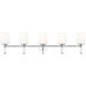 Henri 5 Light 42 inch Chrome Bathroom Vanity Wall Light