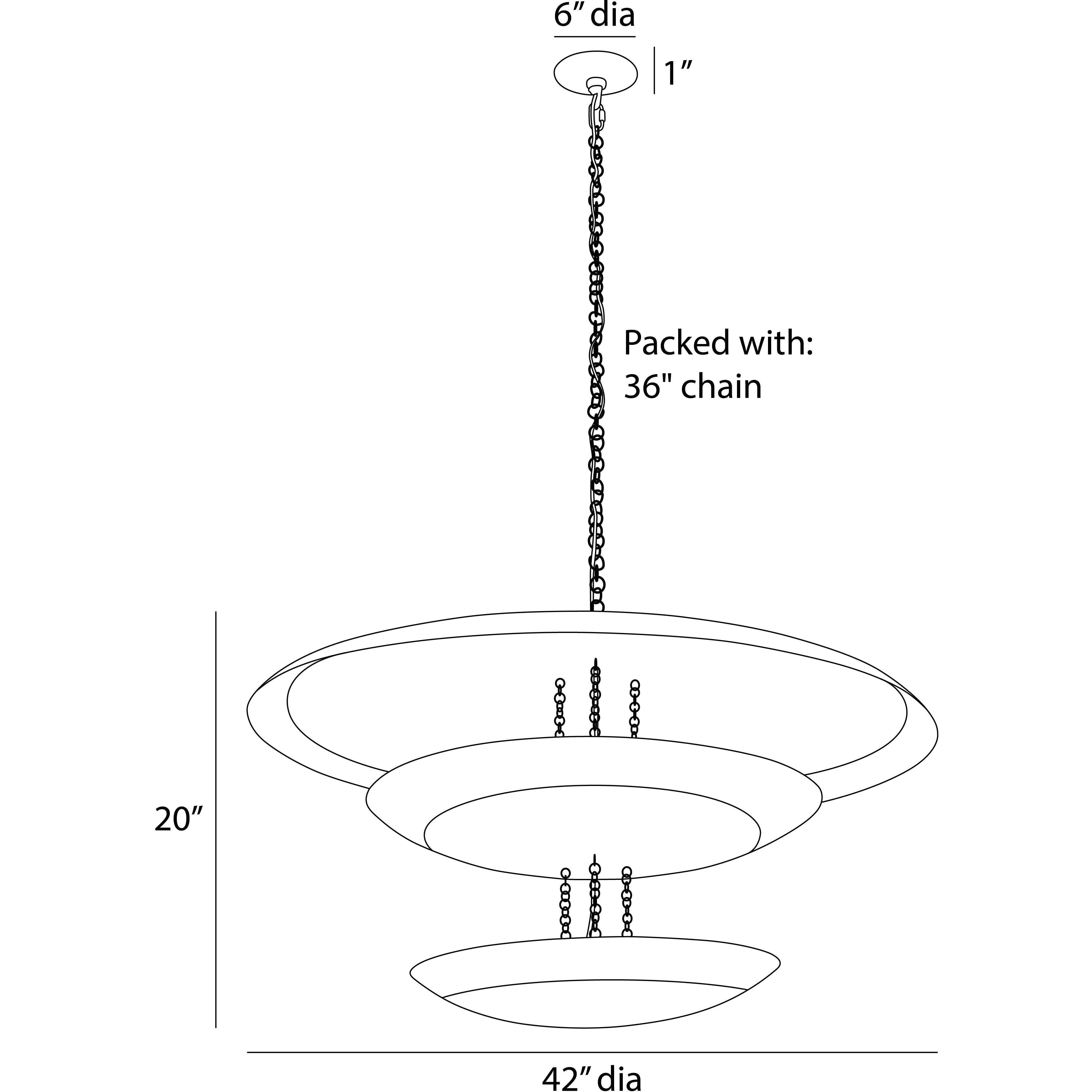 Florko 6 Light 42 inch Gold Leaf Grand Chandelier Ceiling Light
