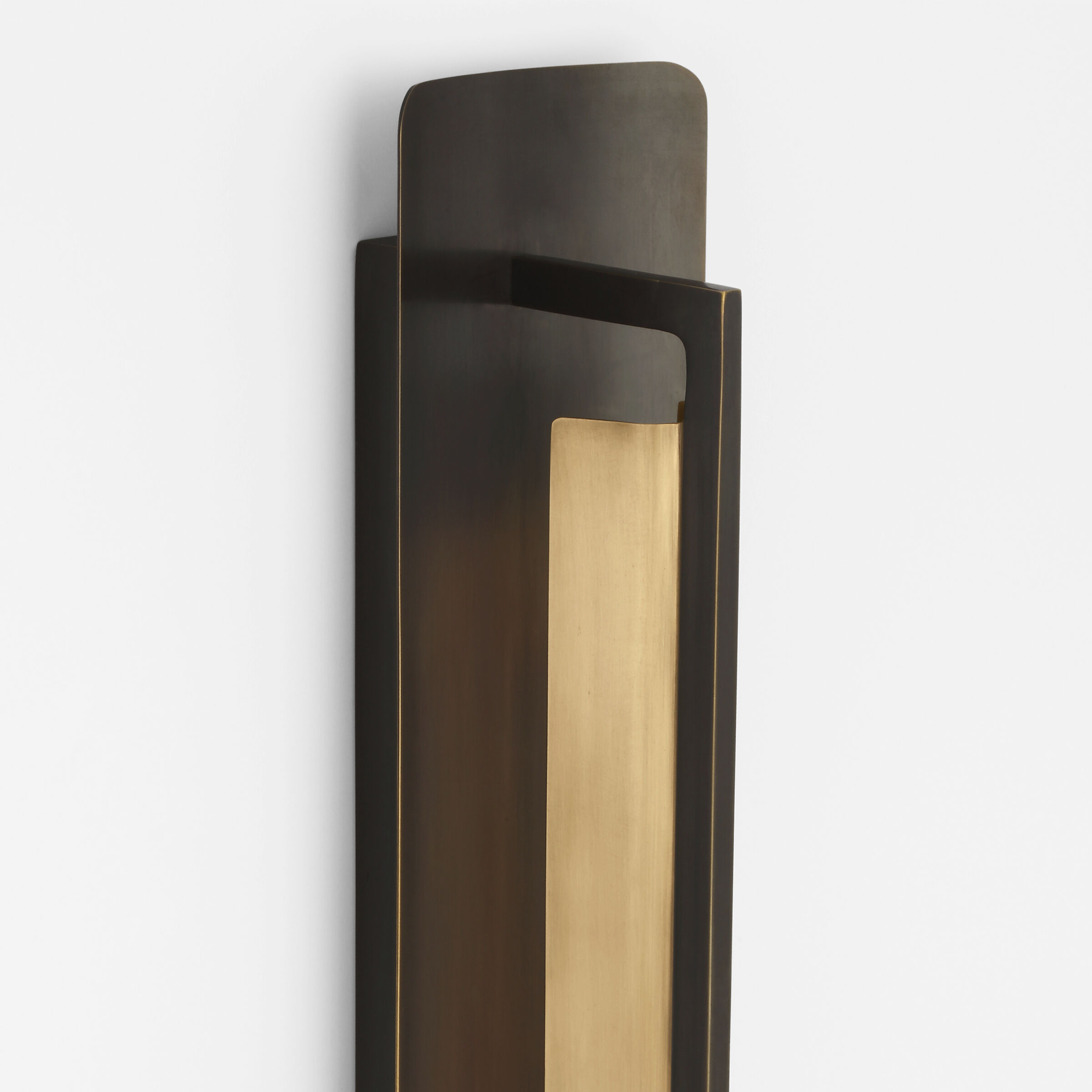 Ian K. Fowler Tristan LED 4 inch Bronze and Hand-Rubbed Antique Brass Reflector Sconce Wall Light