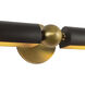Alora Mood Cole 120.00 watt 23 inch Brushed Gold and Matte Black Wall/Picture Light Wall Light
